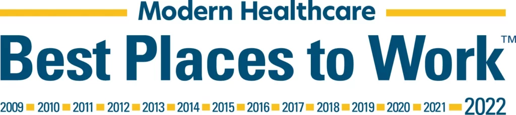 Best Places To Work, Modern Healthcare Yearly Winner Graphic