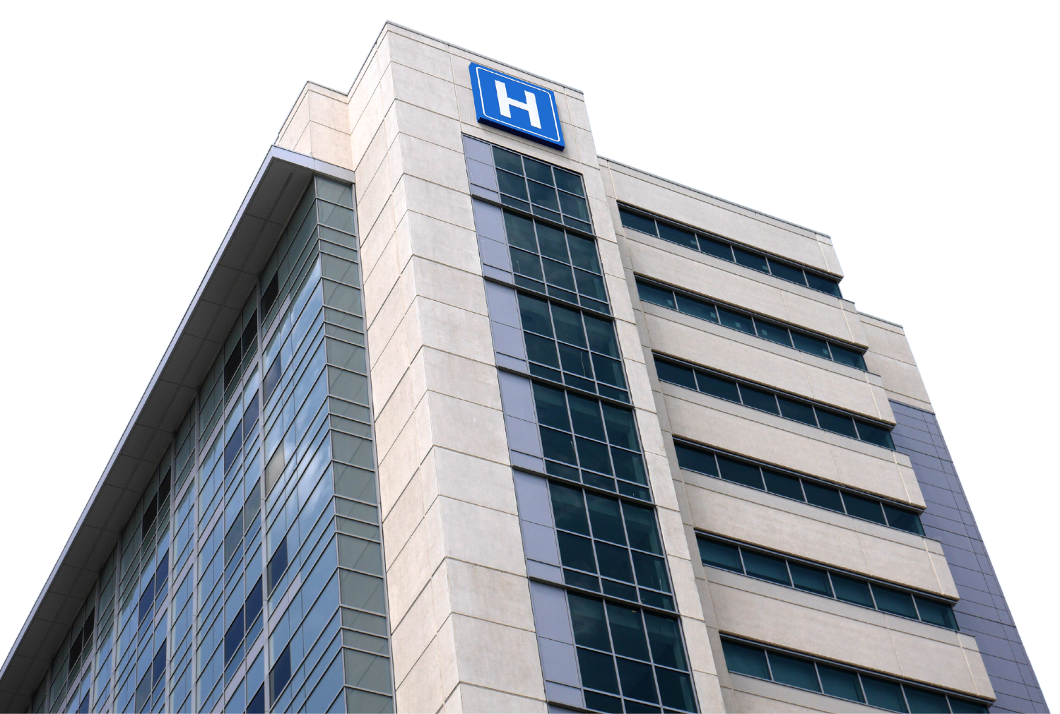 Photo of a hospital building